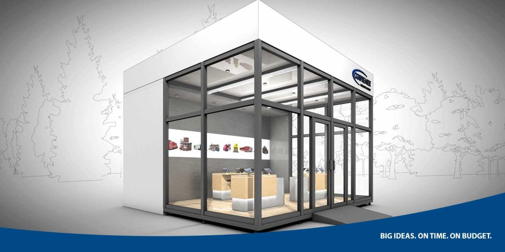 CGS Premier drop trailer exterior